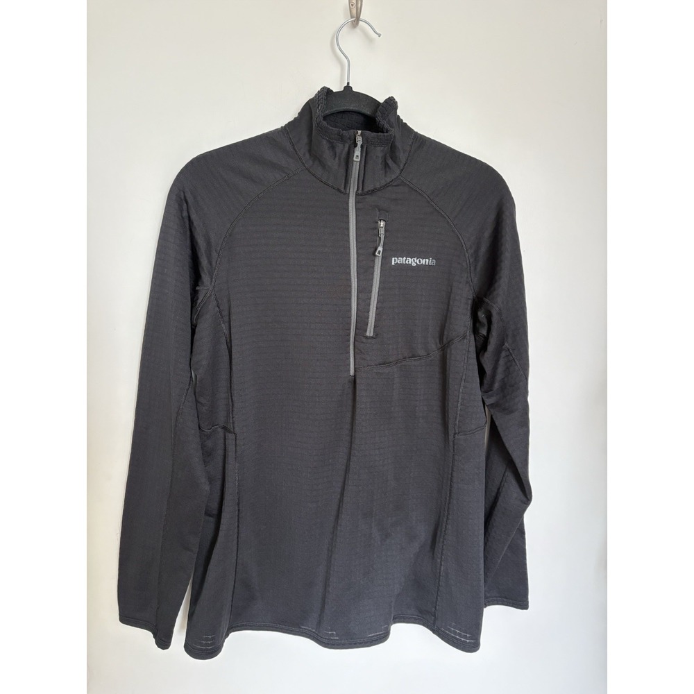 Patagonia Regulator R1 Women's L Black Fleece Pullover 1/2 Zip Sweater PolarTec
